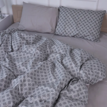 Комплект постельного белья MirSon Ranforce Elite 17-4740 Rhombuses 110 х 140 см - Pampik