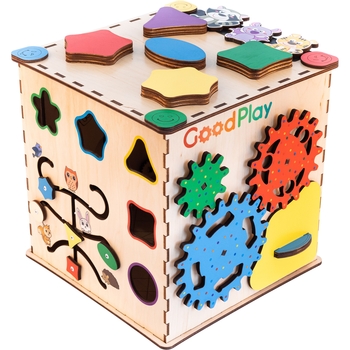 Бизикубик GoodPlay Творческий 25х25х25 см (K104) - Pampik