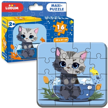 Набір настільних ігор Ludum 2 в 1 Котик 1 + Песик 1 максі-пазли (ME5032-09) - Pampik - 2