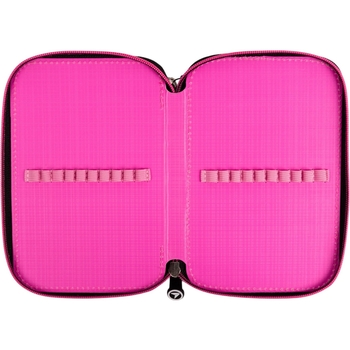 Пенал Yes My Heart HP-01 твердый двойной розовый с черным (533554) - Pampik - 3