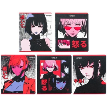 Набор тетрадей Kite А5 в клетку 48 листов 10 шт. (K24-259-2) - Pampik