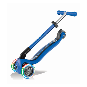 Самокат Globber Primo Foldable Fantasy Lights Перегони, з підсвіткою, до 50 кг, 3+, синій (432-100) - Pampik - 8
