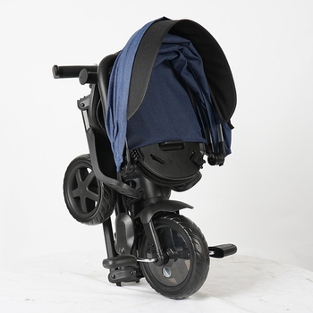 Велосипед складаний триколісний дитячий Qplay Nova Niello Blue (S700-12Nova+EvaBlue) - Pampik - 12