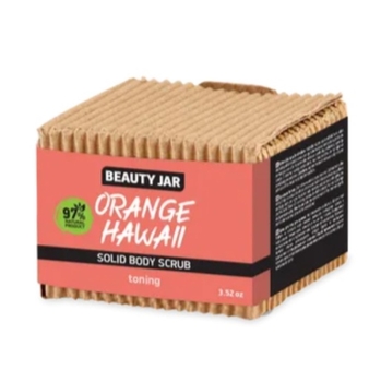 Твердый скраб и моющее средство для тела Beauty Jar Оранжевые Гавайи 100 г - Pampik