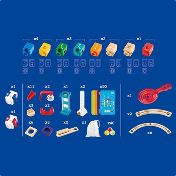 Конструктор-лабиринт Hape Quadrilla Программирование 159 элементов (E6029) - Pampik - 4