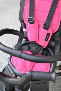 Велосипед складаний триколісний дитячий Qplay Nova+ Rubber Floral Pink (S700-13Nova+FloralPink) - Pampik - 5