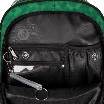 Рюкзак Yes Minecraft S-91 школьный серо-зеленый (559751) - Pampik - 11