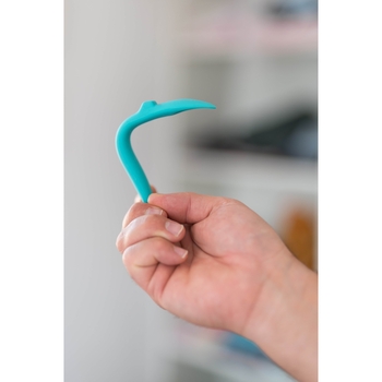 Ложка силиконовая Suavinex Animal с китом голубая (401352) - Pampik - 4