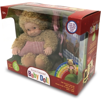 Лялька Anne Geddes Маленьке Ведмежатко з сумкою та стікерами 23 см (21071AG) - Pampik - 2