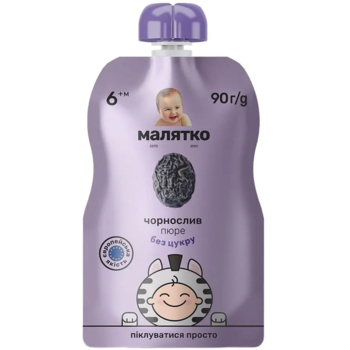 Пюре Малятко Pouch Чернослив, 90 г - Pampik