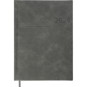 Ежедневник датированный Buromax Orion 2024 A5 серый (BM.2150-09) - Pampik