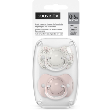 Пустушка Suavinex A walk in the park фізіологічна, 0-6 місяців, 2 шт., рожевий (308269) - Pampik - 5