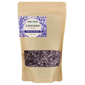 Сіль для ванни Folk&Flora Лаванда 500 г - Pampik