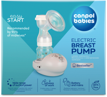 Молоковідсмоктувач електричний Canpol babies EasyStart (12/215) - Pampik - 3