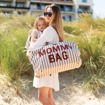 Сумка Childhome Mommy bag stripes nude/terracotta (CWMBBSTNR) - Pampik - 8
