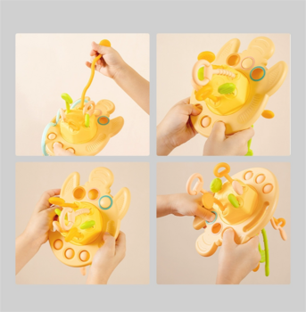 Игрушка-прорезыватель Beiens, желтый (HY10285) - Pampik - 5