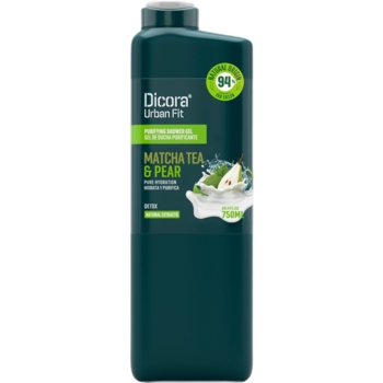 Гель для душу Dicora Urban Fit Детокс Чай Матча та груша, 750 мл - Pampik