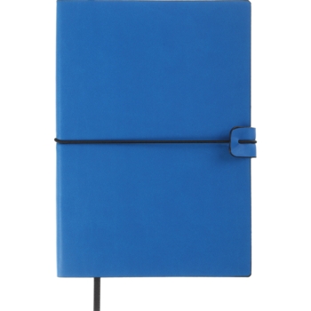 Блокнот деловой Buromax Logo2U Travel А5 96 л. в клеточку обложка искусственная кожа синий (BM.295121-02) - Pampik