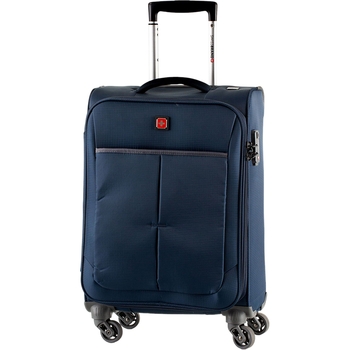 Чемодан Swissbrand Silkeborg M Navy (SWB_LLSIL940M) - Pampik