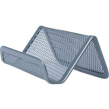 Подставка для визиток Buromax металлическая 95x80x45 мм серебряная (BM.6225-24) - Pampik