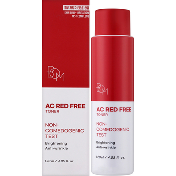 Тонер для обличчя з колоїдною сіркою та ніацинамідом Beauty of Majesty BOM AC Red Free Toner 120 мл - Pampik