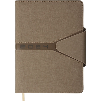 Ежедневник датированный Buromax Navigator 2024 A5 коричневый (BM.2124-18) - Pampik