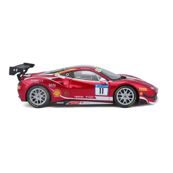 Автомодель Bburago Ferrari 488 Challenge 1:24 червоно-чорна (18-26308) - Pampik - 4