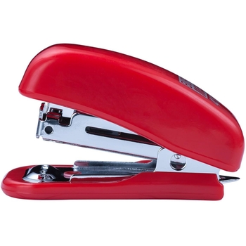 Степлер Buromax Мини пластиковый №10, 10 листов красный (BM.4125-05) - Pampik