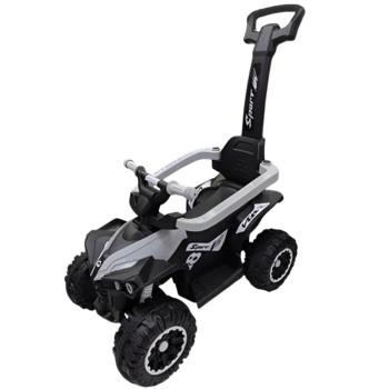 Машинка-каталка с толкателем Bambi M 5782EL-11 серая (35405) - Pampik