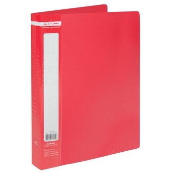 Папка з 40 файлами Buromax Jombax А4 червона (BM.3616-05) - Pampik