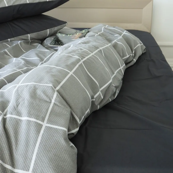 Простыня MirSon Ranforce Elite 17-4751 Julia 110х160 см серая (2200008934101) - Pampik