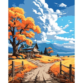 Картина по номерам Santi Дорога к облачкам 40х50 см - Pampik