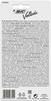 Набор маркеров для досок BIC Velleda 1.4 мм, 4 шт. (875593) - Pampik - 2