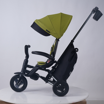 Велосипед складаний триколісний дитячий Qplay Nova+ Rubber Military Green (S700-13Nova+MilitaryGreen) - Pampik - 9