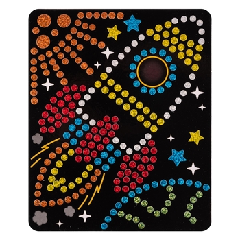 Набор для творчества 1 Вересня Ракета Аппликация с 3D голографическими стикерами (954570) - Pampik - 3