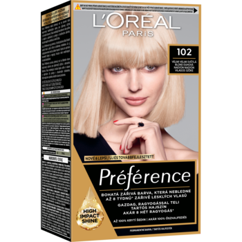 Стійка фарба для волосся L'Oreal Paris Preference 102 Extra Light Pearl Blonde, 174 мл - Pampik