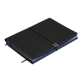 Блокнот деловой Buromax Duet А5 192 л. в клеточку+в линейку обложка искусственная кожа синий (BM.295626-02) - Pampik - 5