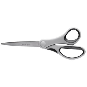 Ножницы Axent Duoton 20 см серо-черные (6302-01-A) - Pampik