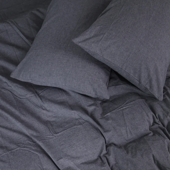 Простыня MirSon на резинке 40-0015 "Amelie" 70*130 см серая (2200009014130) - Pampik