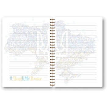 Блокнот Ранок С Украиной в сердце Трезубец 160 листов (КТ1697001У) - Pampik - 4