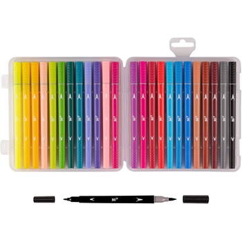 Фломастеры Yes Pusheen двухсторонние 24 шт. 24 цвета (650562) - Pampik - 2