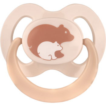 Пустышка плоская Baby-Nova с рисунком и кольцом, силикон, 2 шт. (3962315) - Pampik - 2