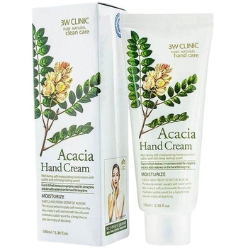 Крем для рук 3W Clinic Acacia Hand Cream зволожуючий з екстрактом акації 100 мл - Pampik