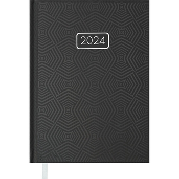 Ежедневник датированный Buromax Velvet 2024 A5 черный (BM.2163-01) - Pampik