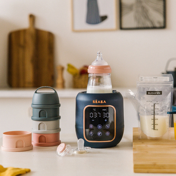 Подогреватель-стерилизатор детских бутылочек Beaba Multi Milk синий (911714) - Pampik - 11