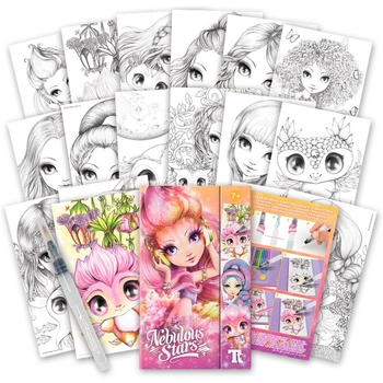 Набір для творчості Nebulous Stars Розмальовка з водою, білі аркуші Візьми в дорогу (11452) - Pampik - 5