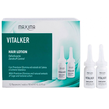 Лосьйон для волосся Maxima Vitalker Hair Lotion Prev Antiforfora проти лупи 12 шт. x 10 мл - Pampik