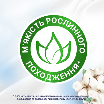 Кондиціонер для білизни Lenor Свіжість бавовни (2x1200 мл) 2400мл - Pampik - 7