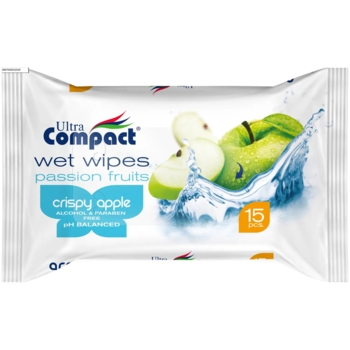Влажные салфетки Ultra Compact Passion fruits, 15 шт. - Pampik - 3