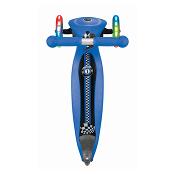 Самокат Globber Primo Foldable Fantasy Lights Перегони, з підсвіткою, до 50 кг, 3+, синій (432-100) - Pampik - 4